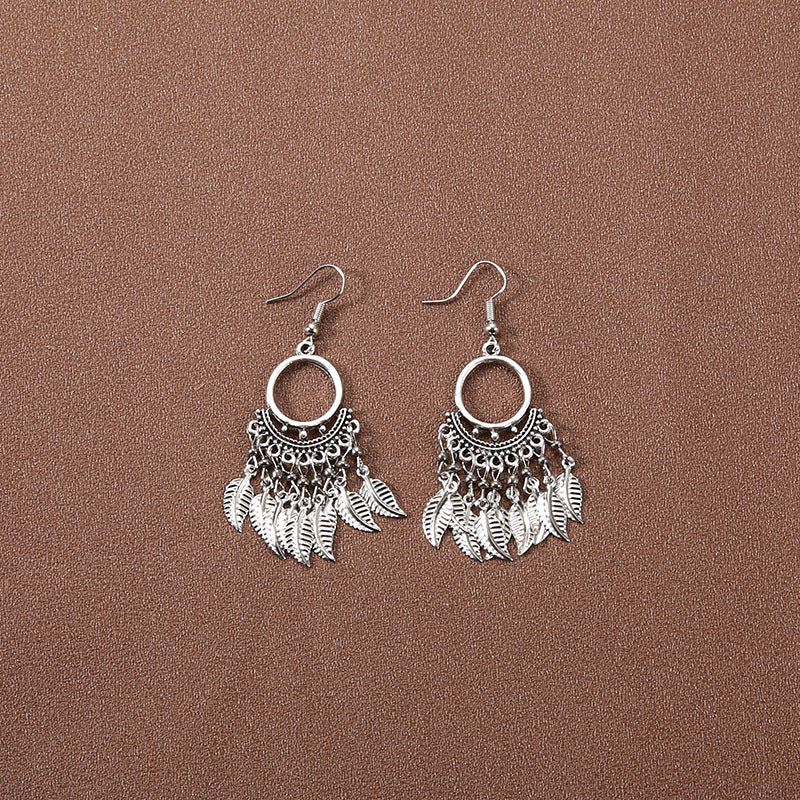 Wholesale Retro Tassel Long Earrings Ethnic Style Earrings ACC-ES-Gumi007