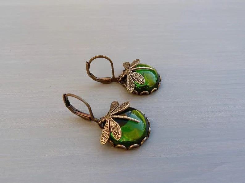 Wholesale Vintage Dragonfly Pattern Alloy Earrings ACC-ES-HaiRao001