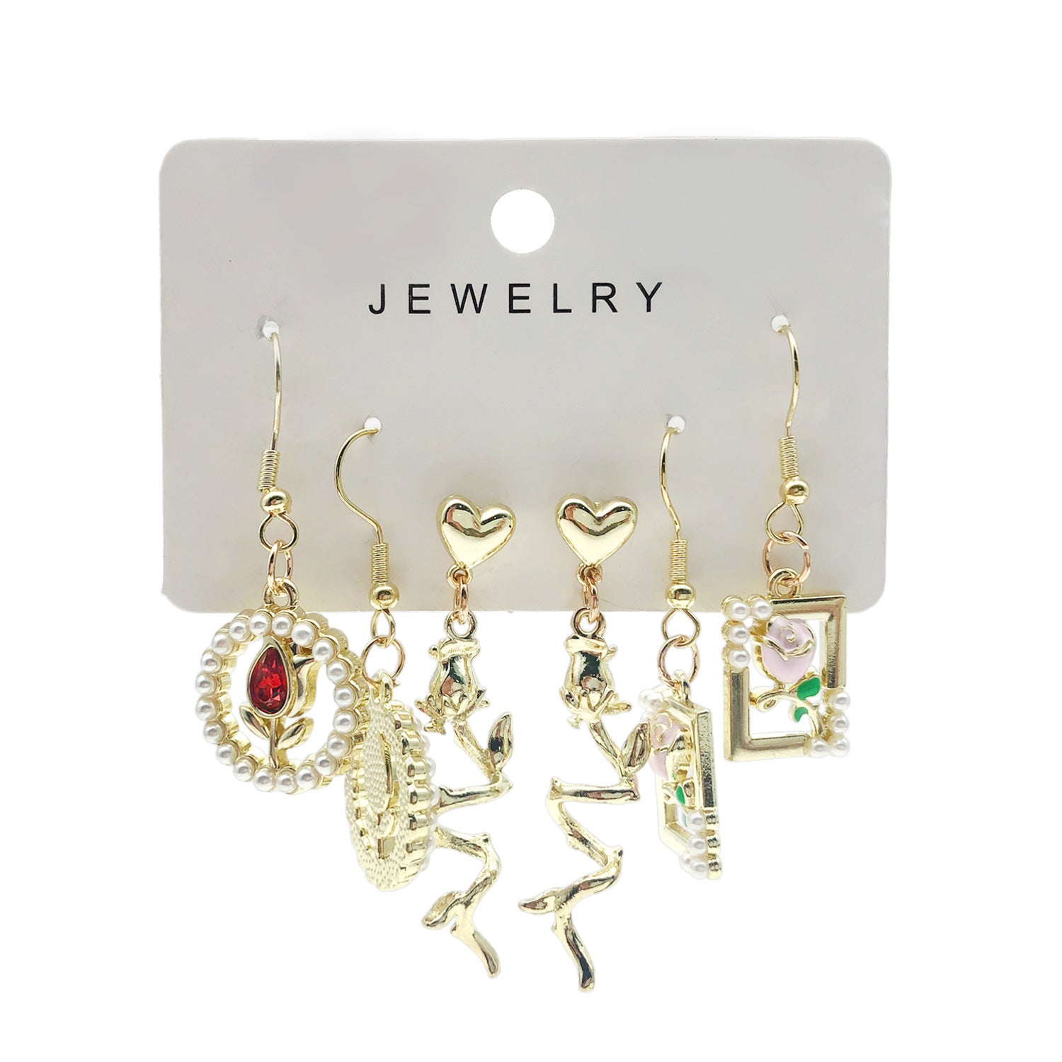 Wholesale  Rose Love Earrings suit