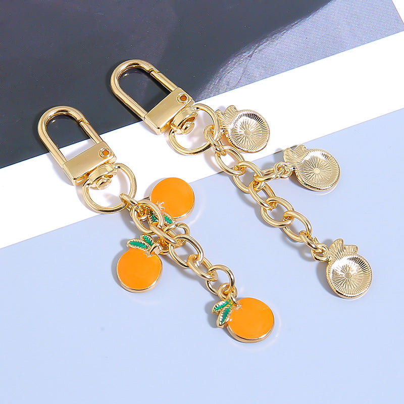 Wholesale Cute Creative Fruit Strawberry Orange Keychain