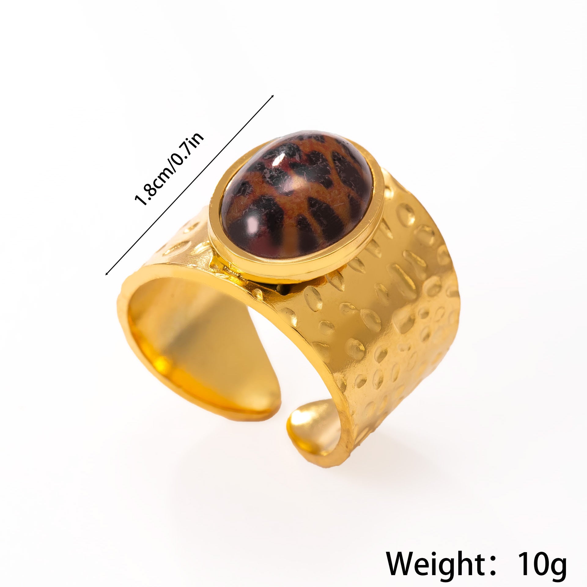 Wholesale Vintage Style Gold Plated Stainless Steel Ring Set - 11 Pieces Boutique Resale Jewelry