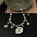 Wholesale natural stone pearl shell star necklace