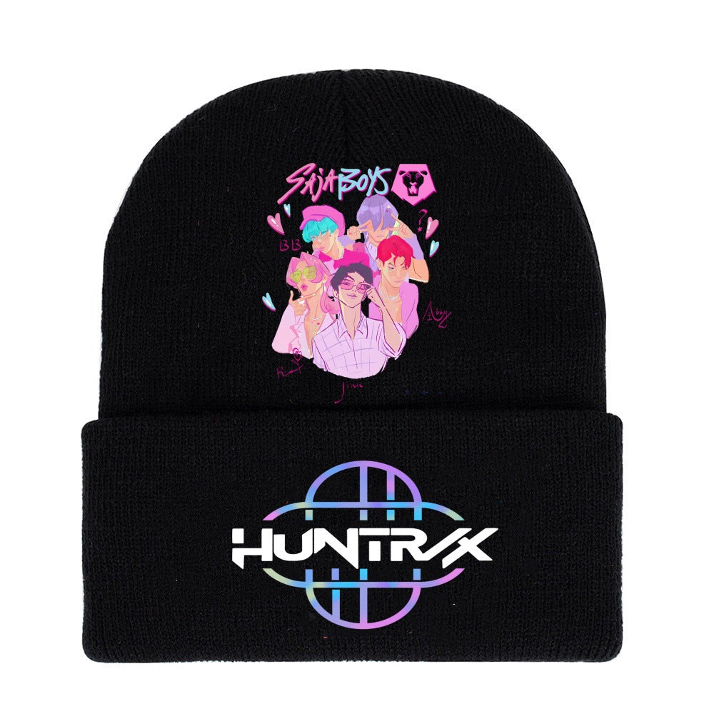 Wholesale kpop anime cartoon knitted hat Beanie