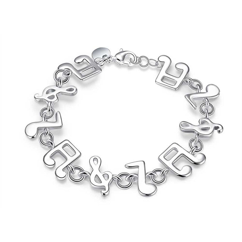 Wholesale Korean Style Music Note Copper Bracelet Trendy Jewelry Accessory Gift Boutique