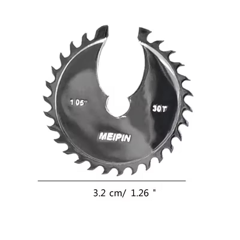 Wholesale Cyberpunk Mechanical Style Hip Hop Serrated Titanium Steel Metal Exaggerated Ear Clip Earrings