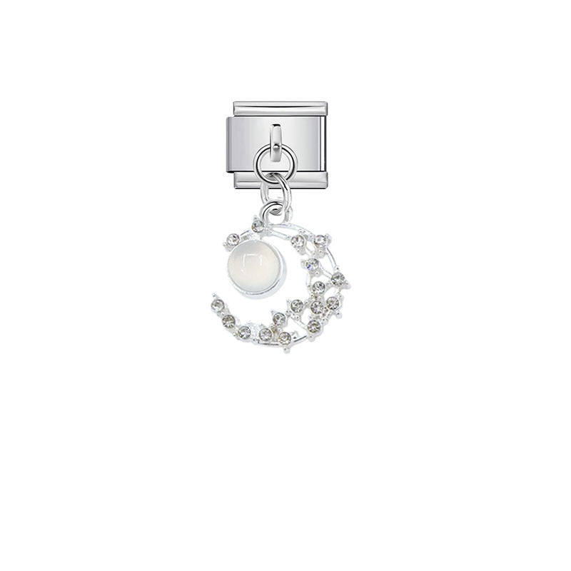 Wholesale Modern Minimalist Stainless Steel DIY Modular Bracelet Pendant - Fashion Jewelry Accessory for Resale