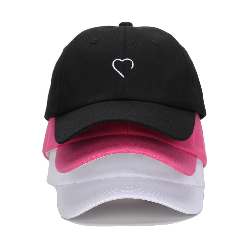Wholesale embroidered heart baseball cap