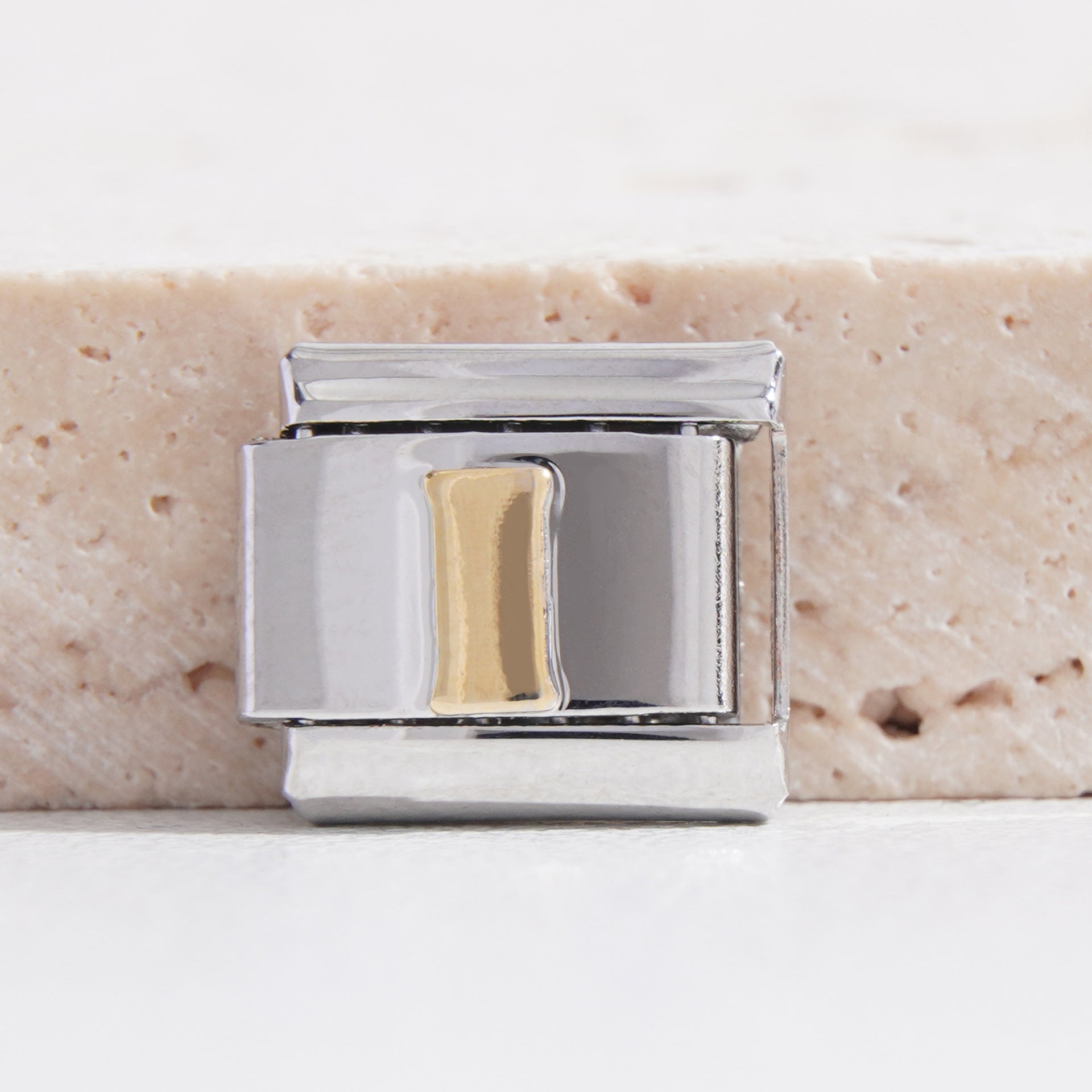 Wholesale Italian Charm Bracelet 9mm DIY Splicing Black Letter Stainless Steel Composable Bracelet