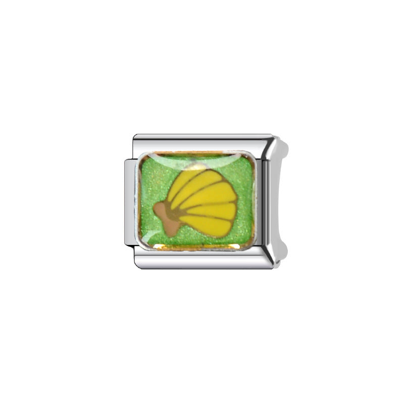 Wholesale Italian Charm Bracelet 9mm DIY Splicing Removable Creative Pattern Stainless Steel Composable Bracelet