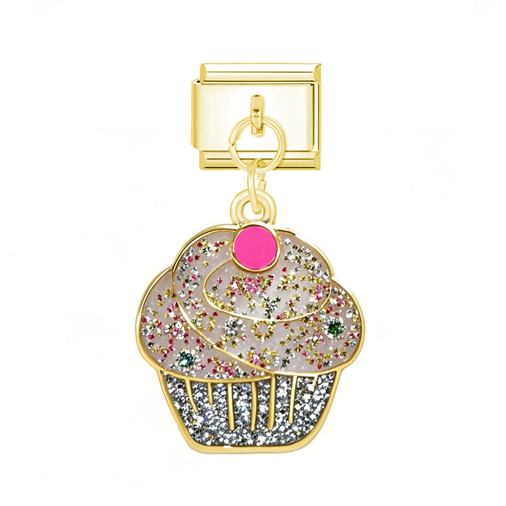 Wholesale Italian Charm Bracelet 9mm DIY Single Hook  Creative Stainless Steel Composable Bracelet