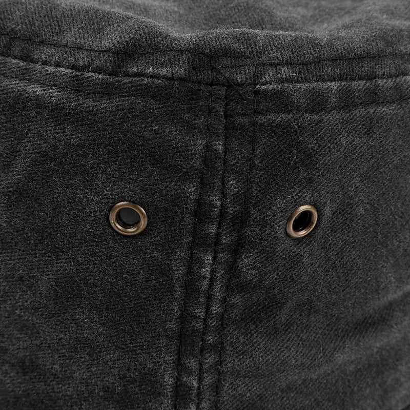 Wholesale Washed Light Basin Hat Cotton Solid Color Retro Bucket Hat ACC-HT-LueLan008