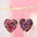 Wholesale  Valentine's Day Luxury Love Sequins Acrylic Earrings