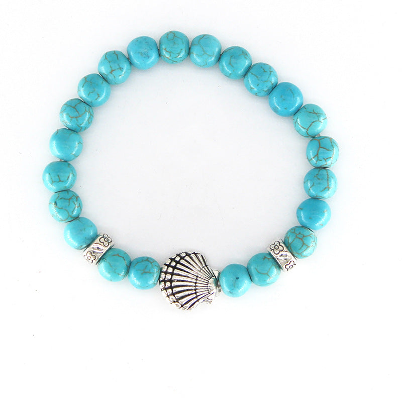 Wholesale Turquoise Beaded Bracelet Beach Turtle Design Travel Commemoration Gift