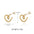 Wholesale Heart-shaped Earrings Style 18K Gold Stainless Steel Love Earrings