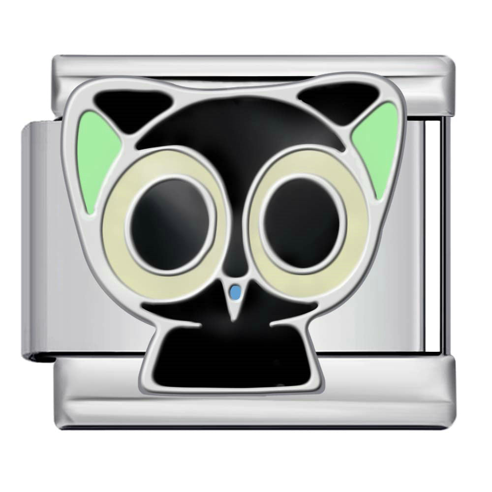 Wholesale 9mm Italian Charm Starter Bracelets DIY Cute Cat Stainless Steel Composable Bracelet