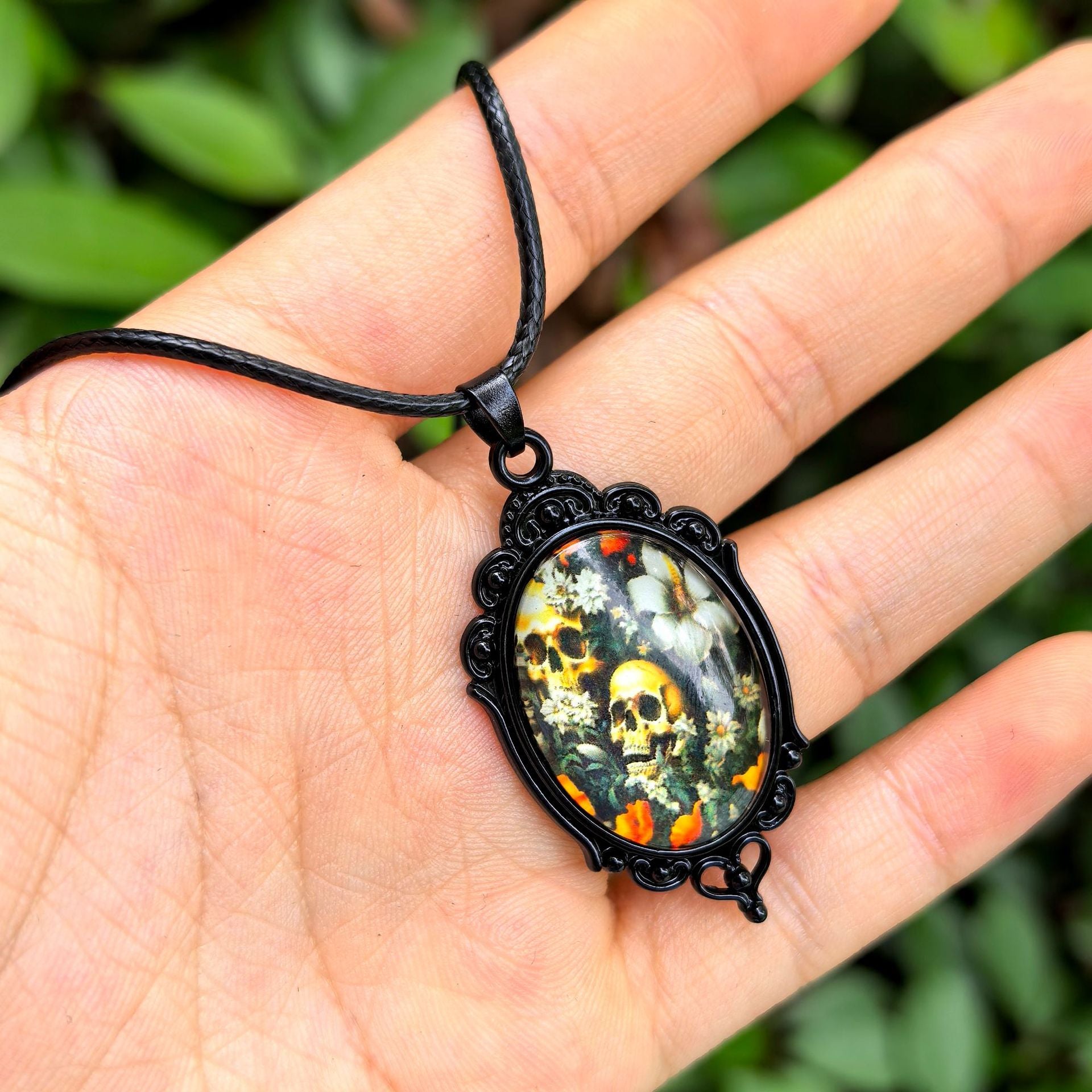 Wholesale  Halloween Dark Series Pu Leather Necklace