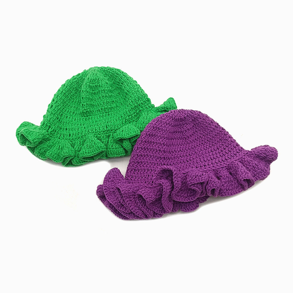 Wholesale  ruffled hat hat hat fashion personality  wool hat
