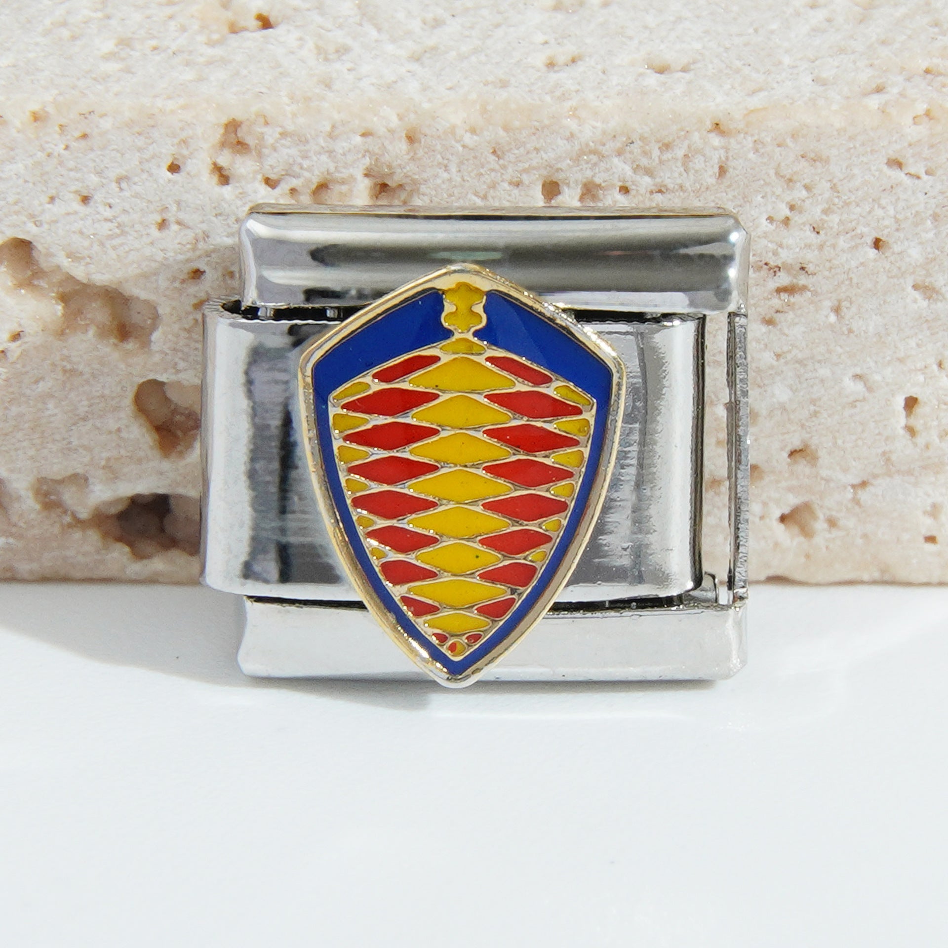 Wholesale Italian Charm Bracelet 9mm DIY Splicing Car Logo Stainless Steel Composable Bracelet