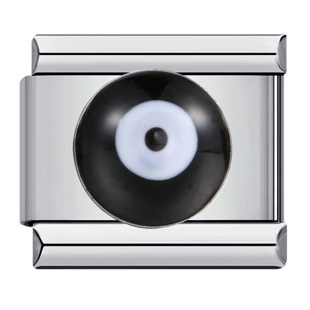 Wholesale Italian Charm Bracelet 9mm DIY Splicing Removable Devil Eye Stainless Steel Composable Bracelet