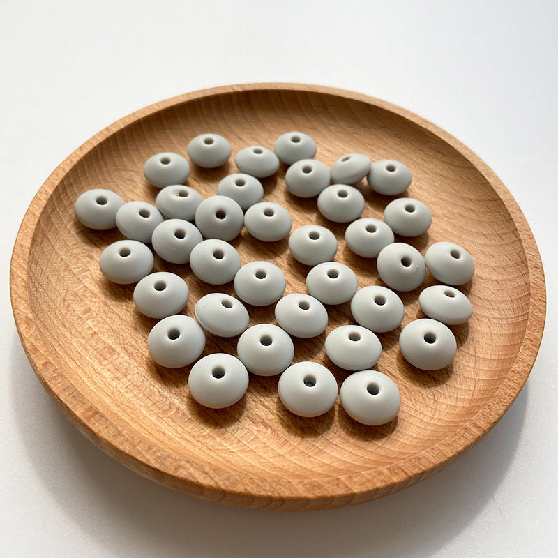 Wholesale 50PCS DIY Abacus Beads Silicone Small Beads 12MM