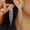 Wholesale Independence Day Exaggerated Long Tassel Love Earrings