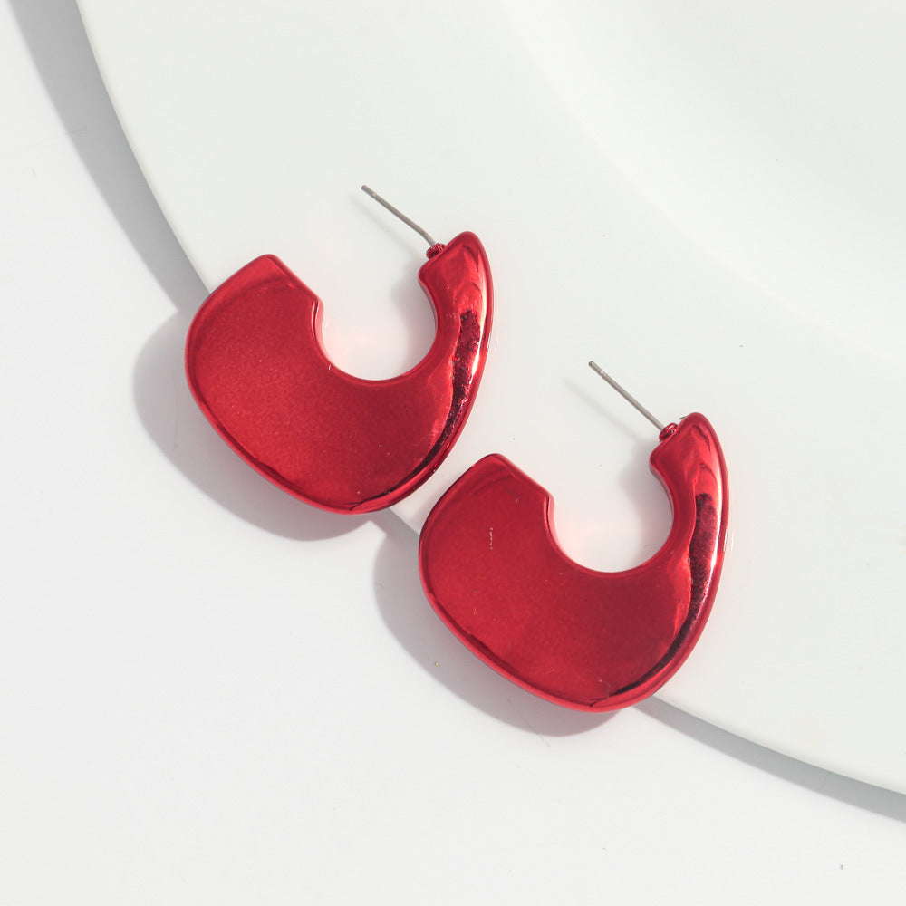 Wholesale Valentine's Day Red Acrylic Earrings