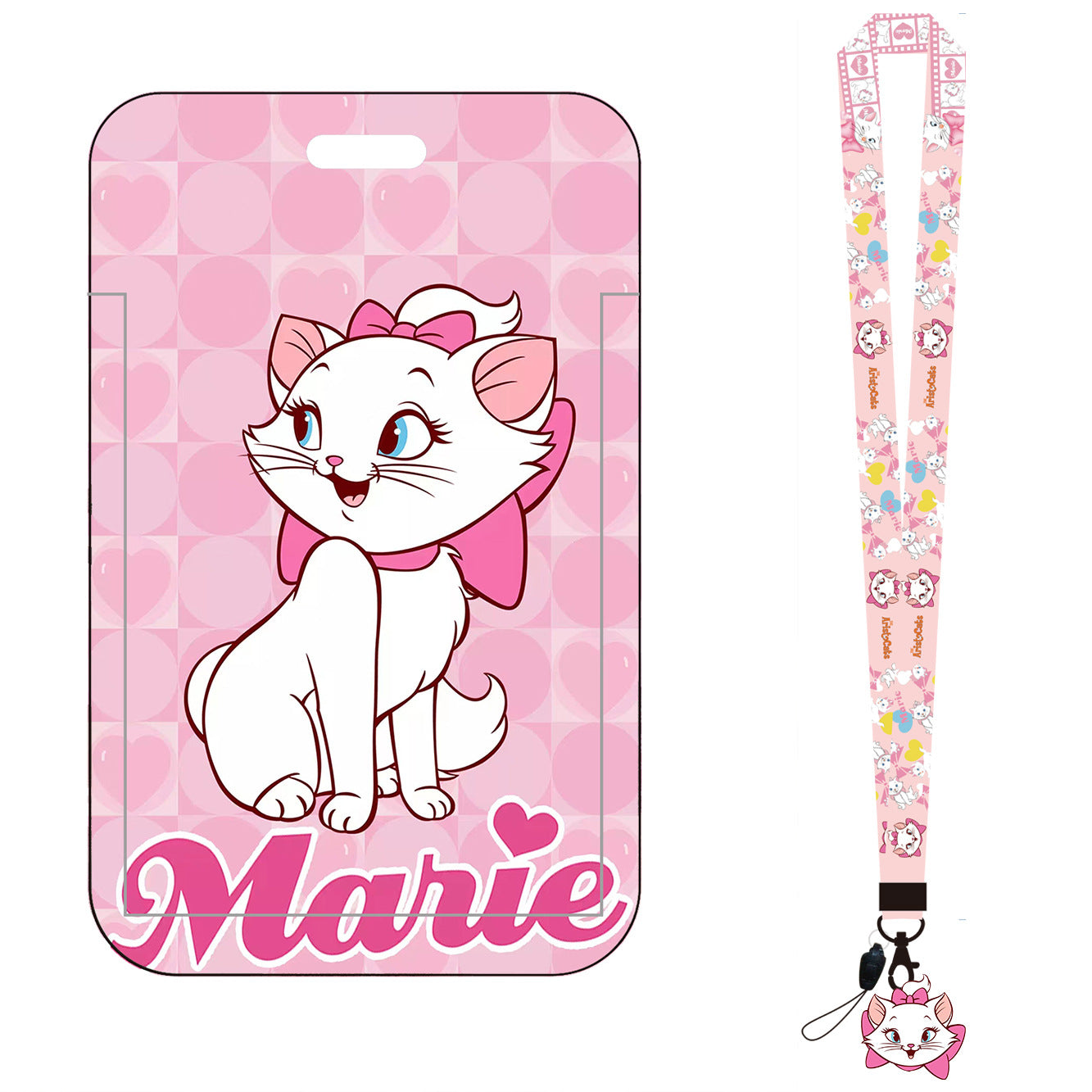 Wholesale Cartoon Children Cat Card Holder Style Long Lanyard Keychain ACCVIP-KC-AShi001