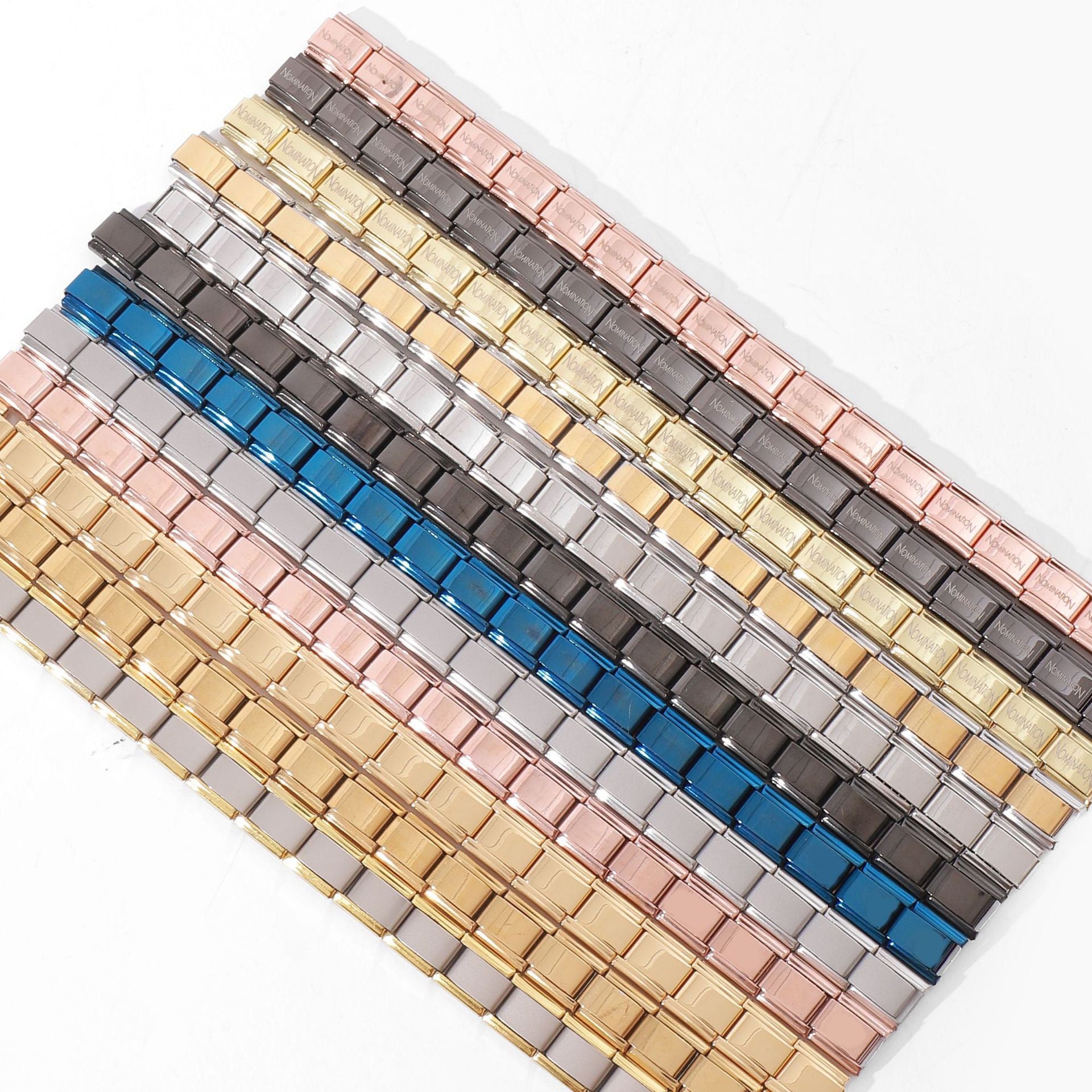 Wholesale  Italian Charm Bracelet 9mm DIY  strap chain Creative Stainless Steel Composable Bracelet