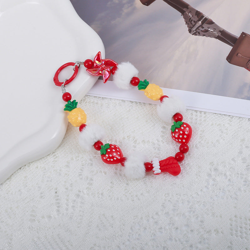 Wholesale Christmas beaded  keychain