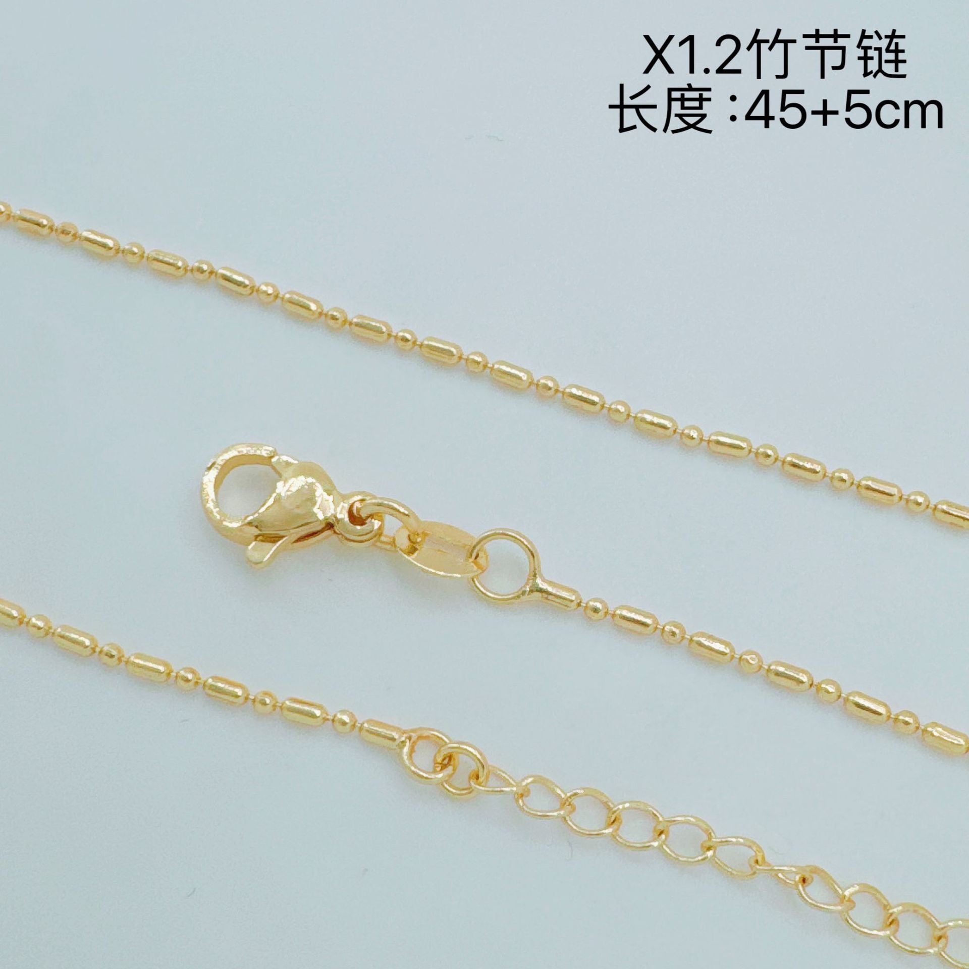 Wholesale Retro Gold Plated Copper Twist Necklace Chain for Layering Jewelry Accessory
