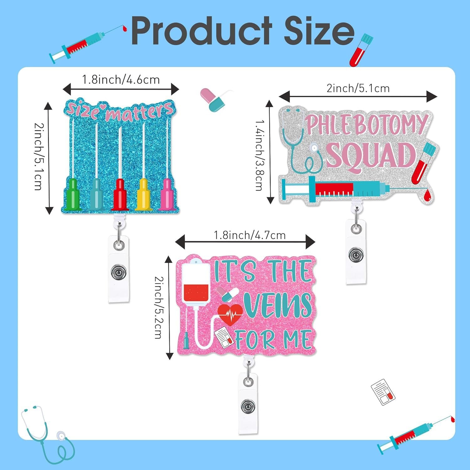 Wholesale Coffee Cup Glitter Acrylic Retractable Keychain Badge Reels ACC-KC-ChiHai020