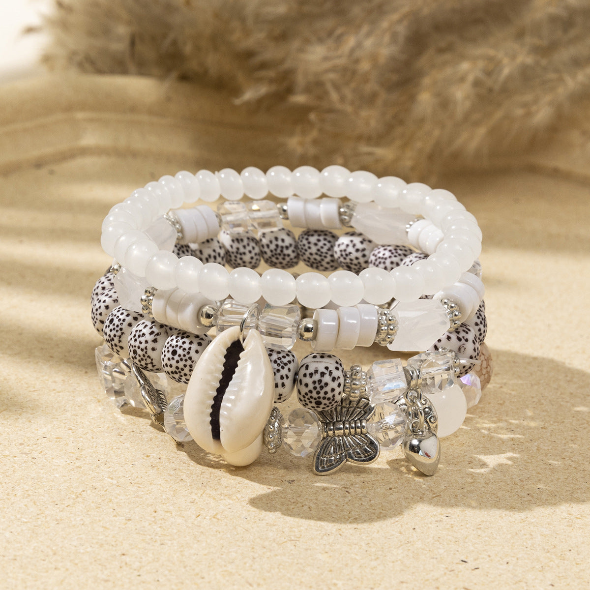 Wholesale Bohemian Resort Style Contrast Color Beaded Bracelet ACC-BT-XLH005