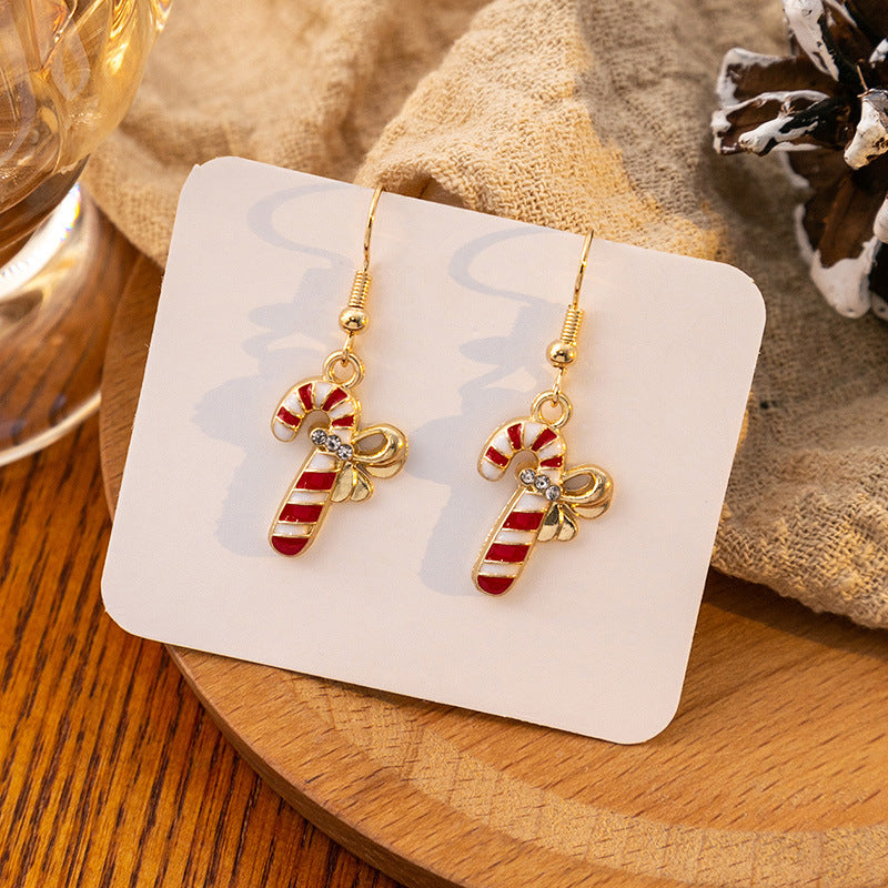 Wholesale Christmas Santa Claus Snowflake Earrings ACC-ES-MDD047