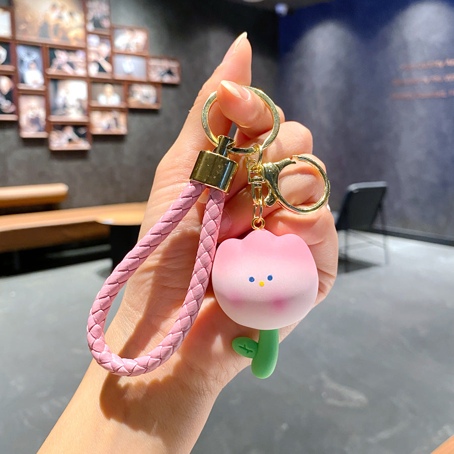 Wholesale Resin Tulip Cute Keychains ACC-KC-GongZ028