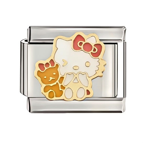 Wholesale Italian Charm Starter Bracelets DIY square Single Section Creative Stainless Steel Composable Bracelet