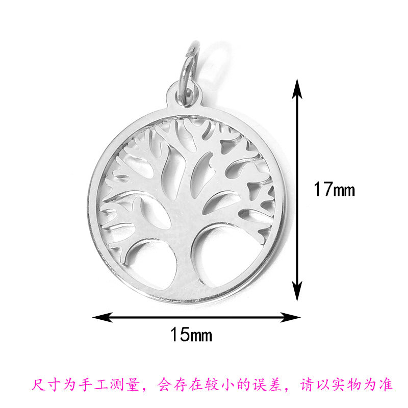 Wholesale Stainless Steel Color-Preserving DIY Heart  Charms