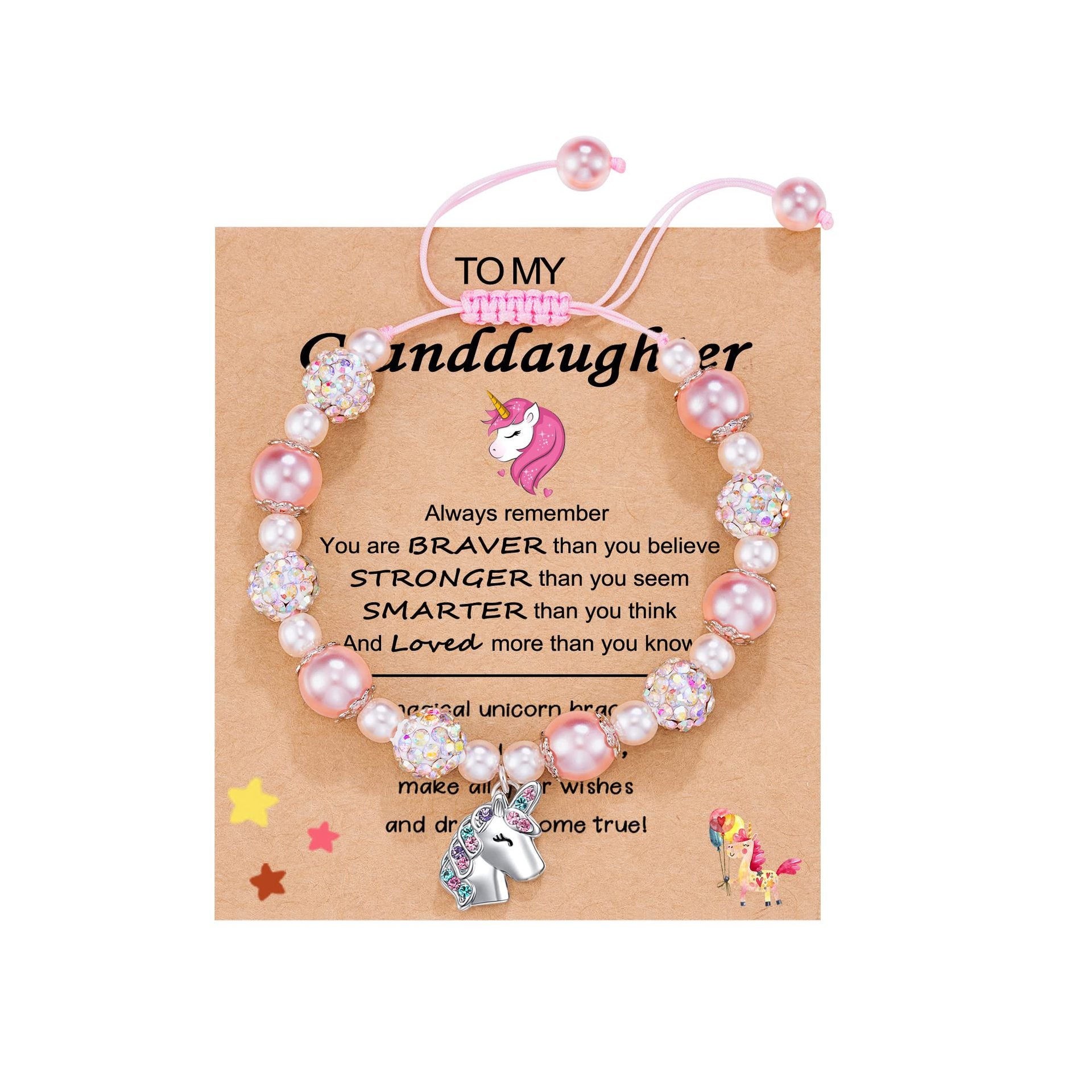 Wholesale pink bracelet alloy love unicorn pendant bracelet