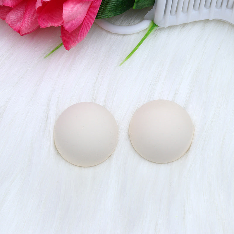 Wholesale 12 Color Round Circle Stereo Spray Paint Earrings