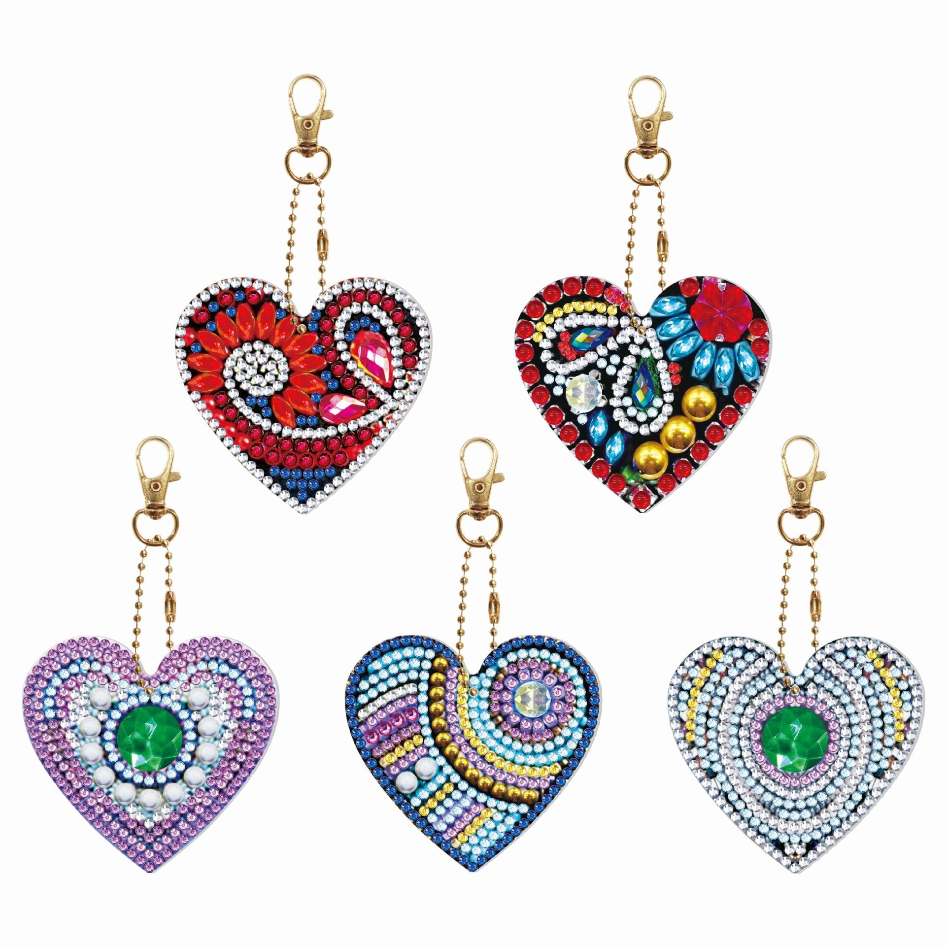 Wholesale Christmas Keychain Handmade Diamond Easter Key Chain ACC-KC-PengDao001