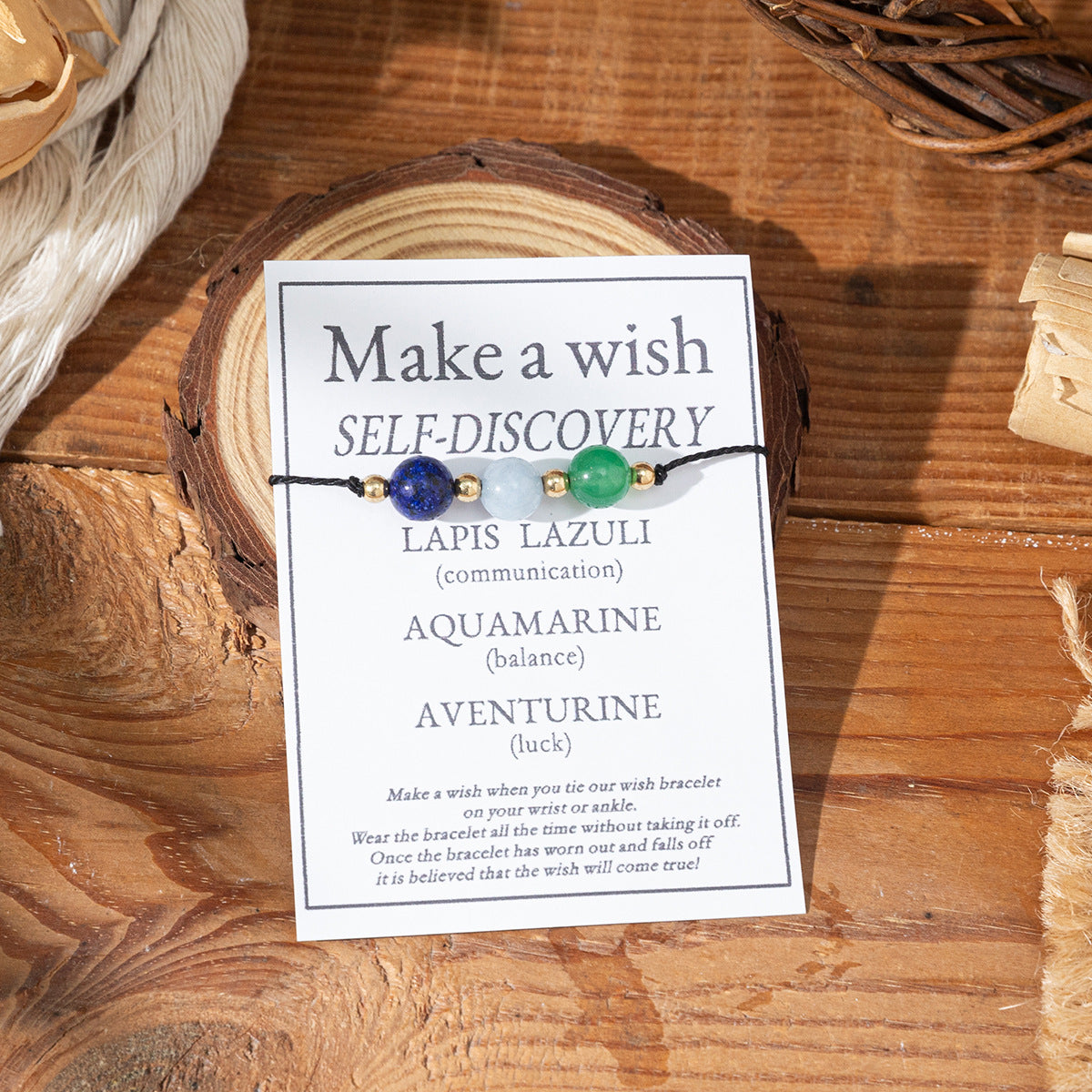 Bracciale di benedizione in pietra naturale all'ingrosso