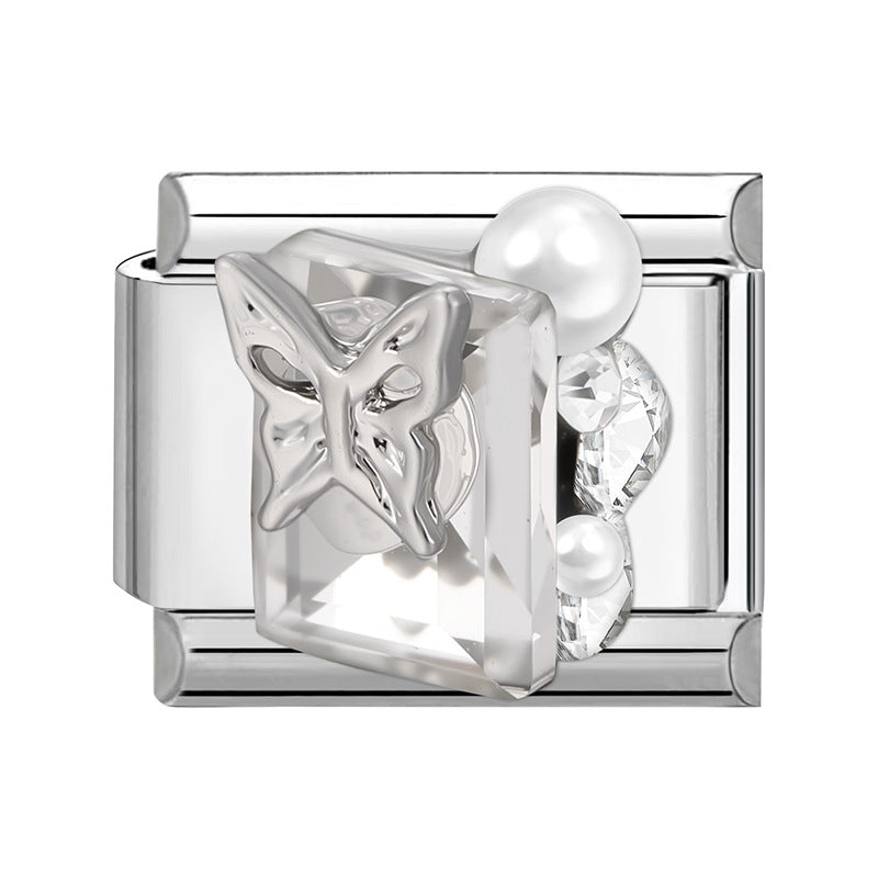 Wholesale Italian Charm Bracelet 9mm DIY Splicing Cute Creative Stainless Steel Composable Bracelet