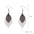 Wholesale  retro simple personalized niche leaf earrings