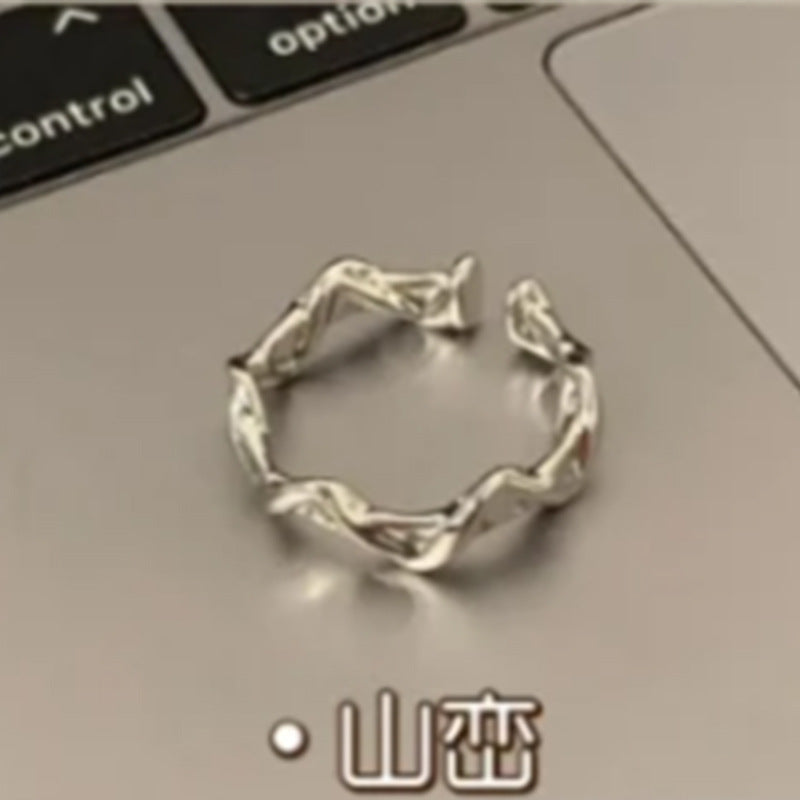 Wholesale 925 Sterling Silver Versatile Ring Combination Ring Rings set ACC-RS-Wanshen002