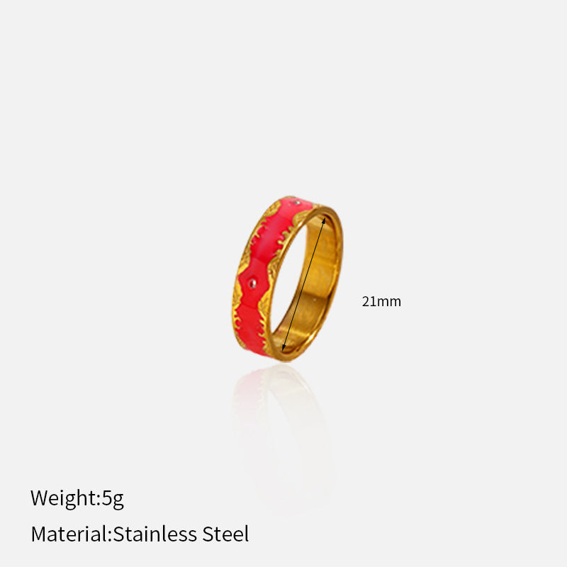 Wholesale exquisite and sophisticated stainless steel ring