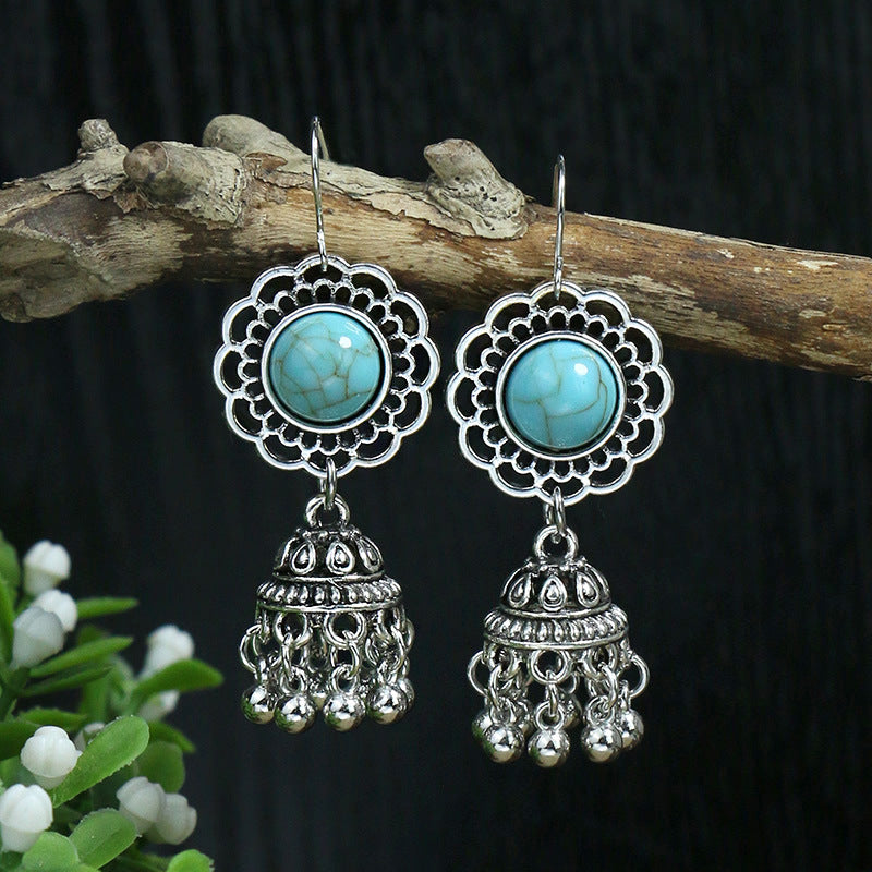 Wholesale Vintage Style Bohemian Waterdrop Shape Long Earrings