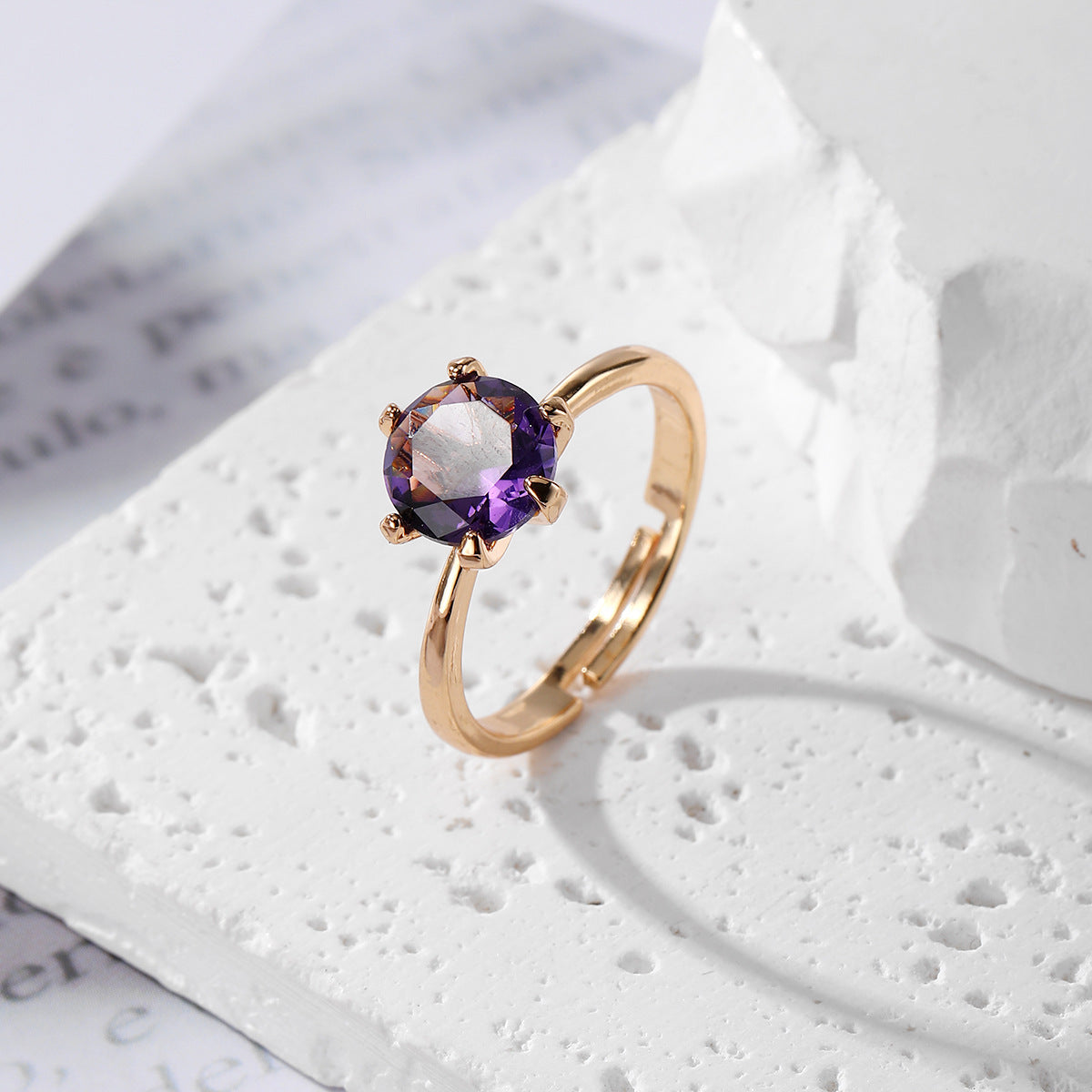 Wholesale Green Geometric Rhinestone Ring Women S Adjustable Open Alloy Jewelry Accessory Party Gift Everyday Wear