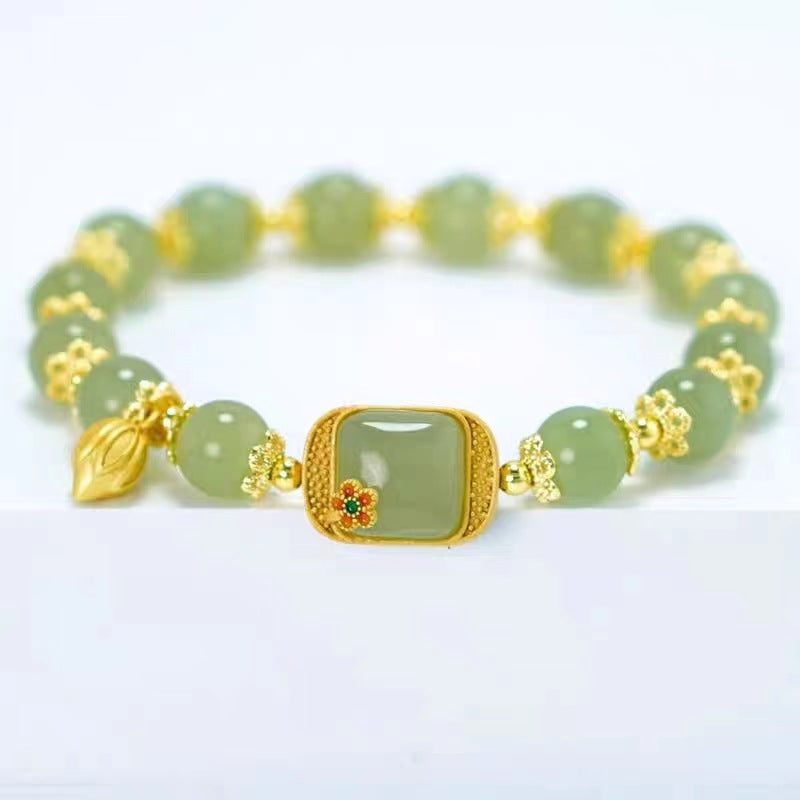 Wholesale New Chinese Style Glass Bead Bracelet Fashion Jewelry Accessory for Women Gift