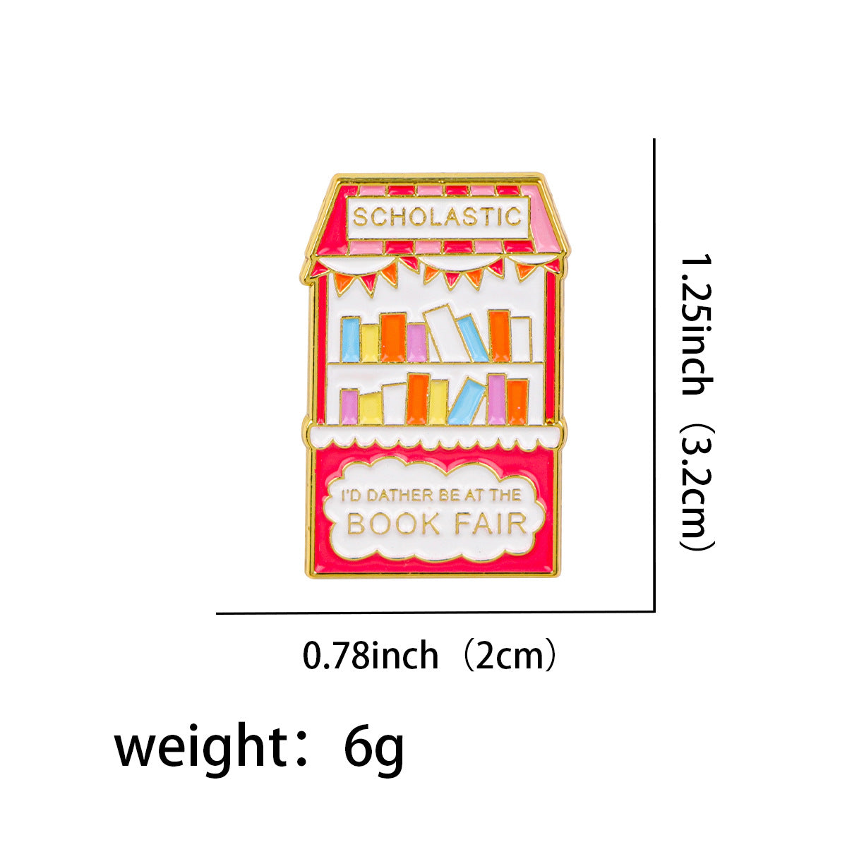 Wholesale Book Quotations Brooch