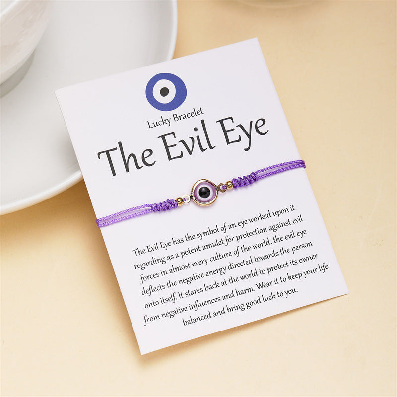 Wholesale  devil's eye eyes hand-woven bracelet