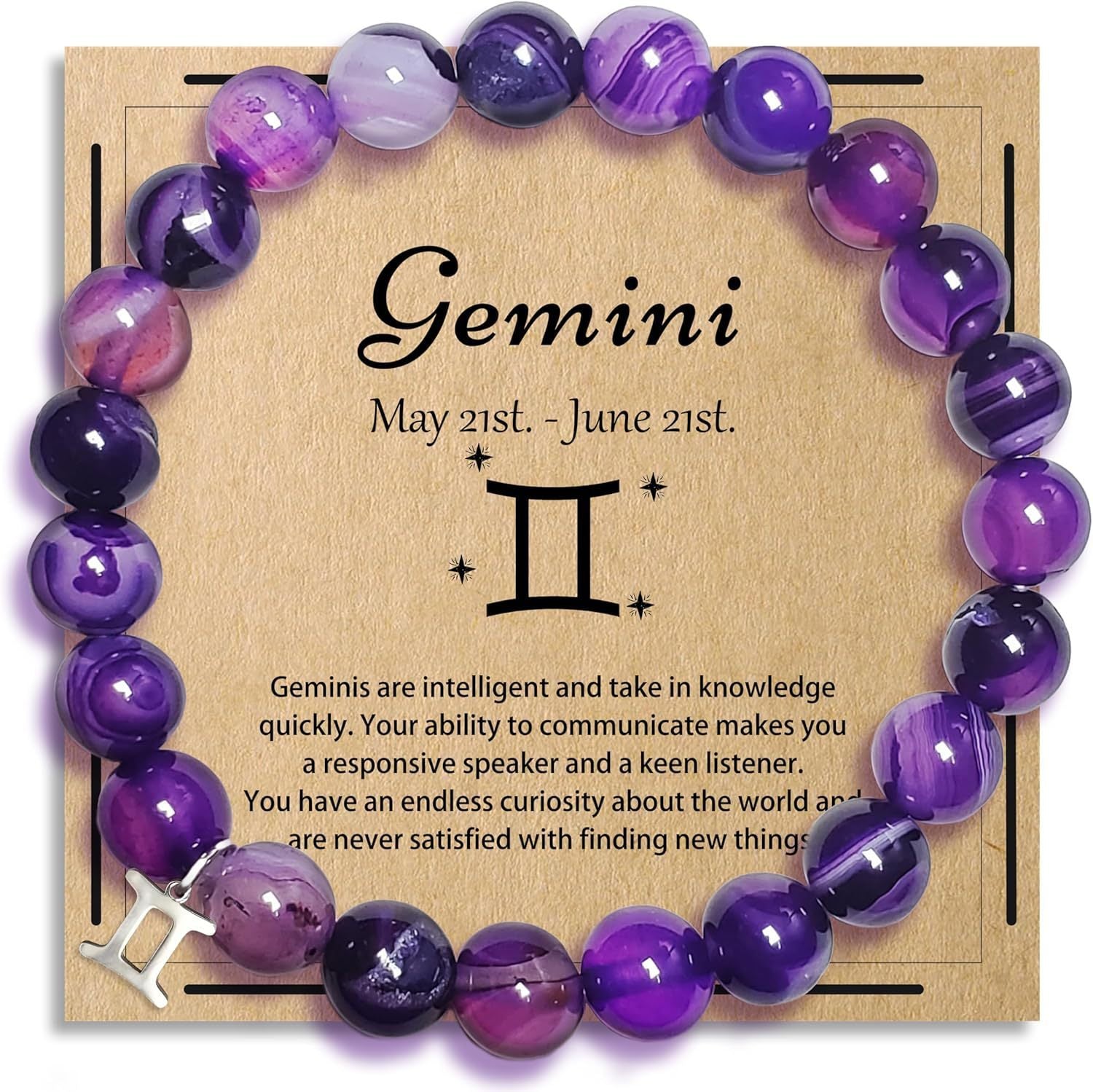 Wholesale 12 Contion Purple Agate Beaded Bracelet Unisex Friendship Gift Jewelry Accessory